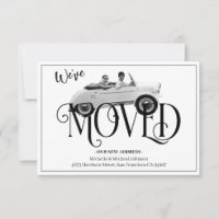 Movimentamos o novo endereço branco do Carro vinta