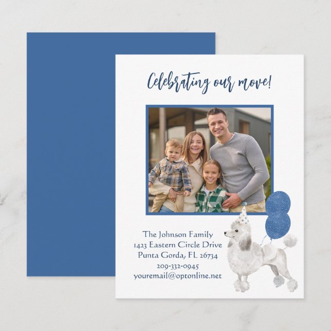 Anúncio Movimentamos o orçamento de fotos da família Poodl (Frente/Verso)