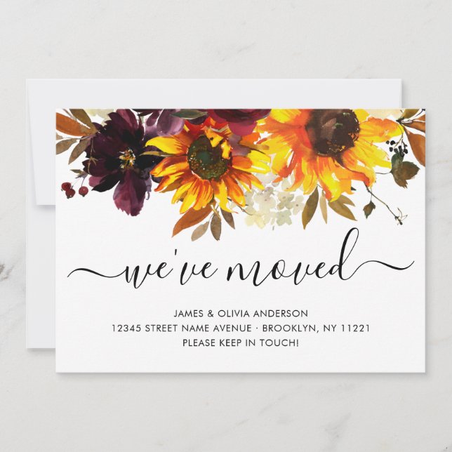 Anúncio Movimentamos o Sangue de Girassol de outono para n (Frente)