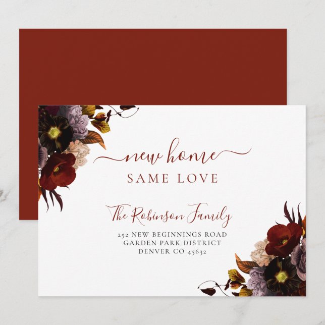 Anúncio Movimento chic floral elegante com aquarela (Frente/Verso)