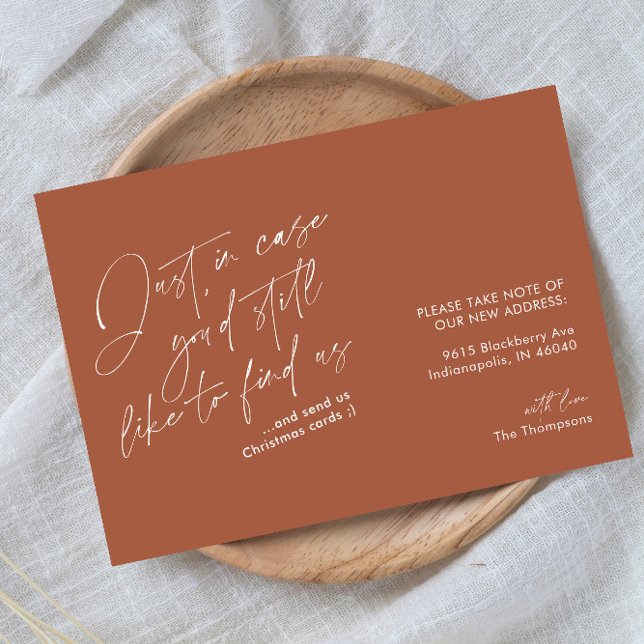 Anúncio Movimento Simples Moderno Funny Terracotta Rust (Criador carregado)