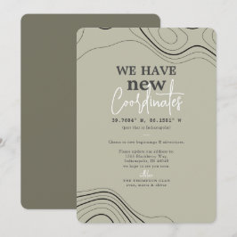 Anúncio Movimento Verde de Novas Coordenadas Modernas