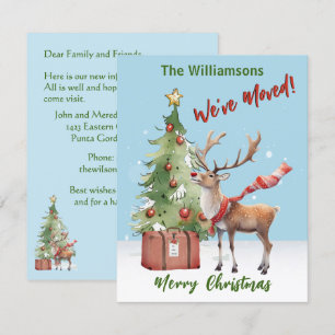 Anúncio Mudamos a Árvore de Natal de Reindeer de Orçamento