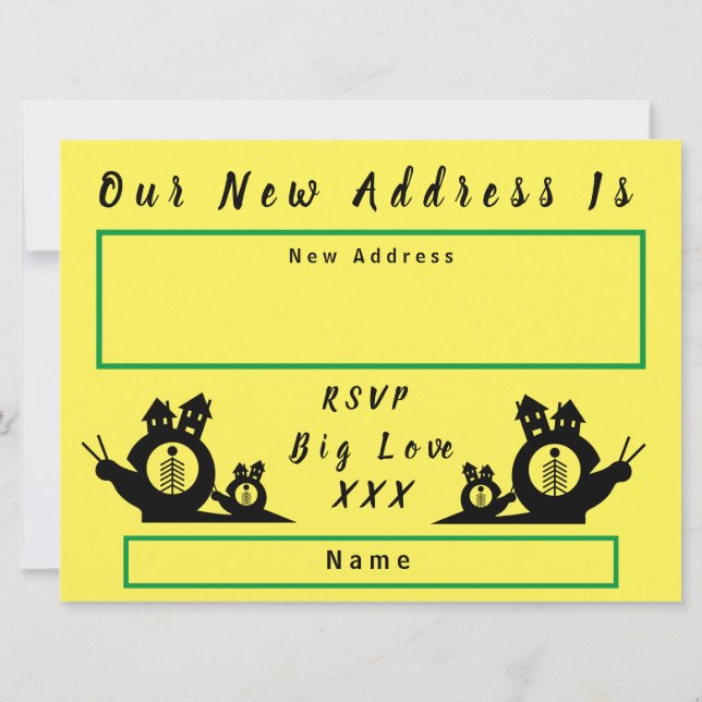 Anúncio Mudamos A Casa De Caracóis Para O Lançamento De Ca (Verso)