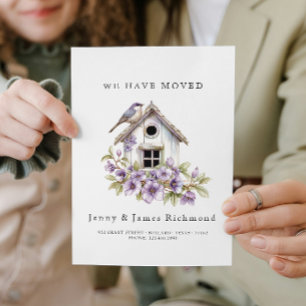 Anúncio Mudámos - novo endereço na casa dos pássaros