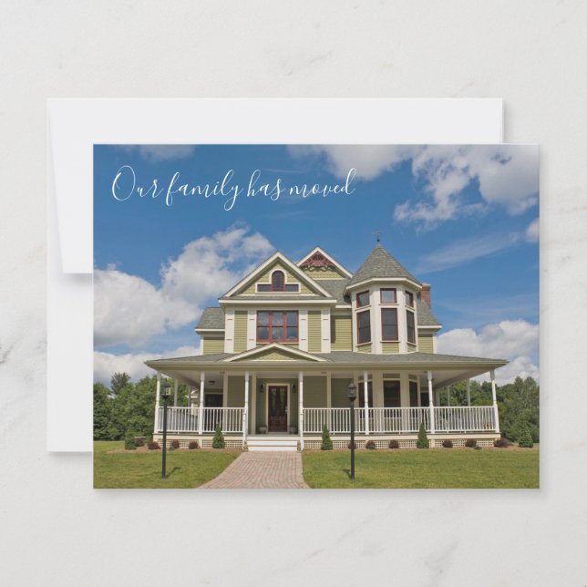 Anúncio Mudamos O Endereço Personalizado Da Fotografia Da  (Frente)