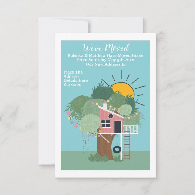 Anúncio Mudamos Para Casa, Casa De Árvore E Sol (Frente)