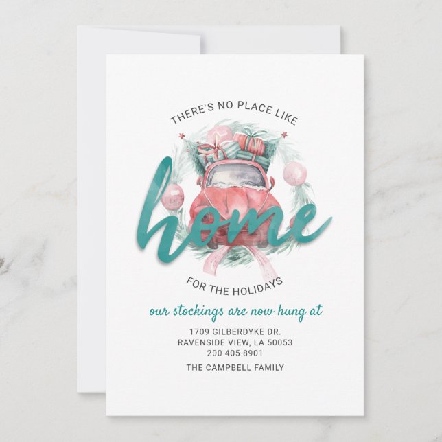 Anúncio Mudamos para o Endereço de Feriado em Movimento (Frente)