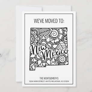 Anúncio Mudamos para o Novo México Floral Mandala