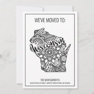Anúncio Mudamos para Wisconsin State Floral Mandala