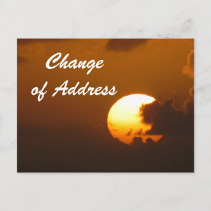 Anúncio Mudança de endereço - cartão postal