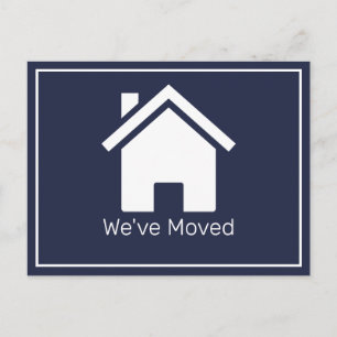 Anúncio Mudança de Endereço Cartão Postal Casa