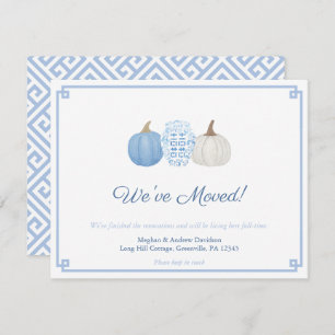 Anúncio Mudança de endereço da Chinoiserie Azul e Branca