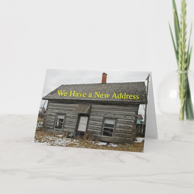 Anúncio Mudança de endereço de cabine 1800s (Frente)