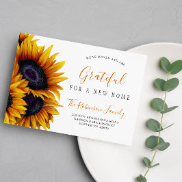 Anúncio Mudança de endereço do novo lar