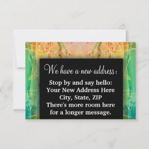 Anúncio Mudança de endereço Nós mudamos de casa aquecen