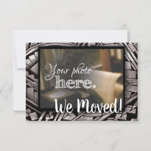 Anúncio Mudança de endereço Nós mudamos de casa aquecendo