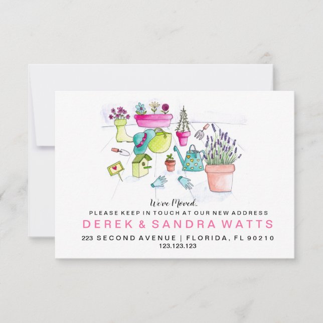 Anúncio Mudança de endereço que mudamos de jardineiro (Frente)