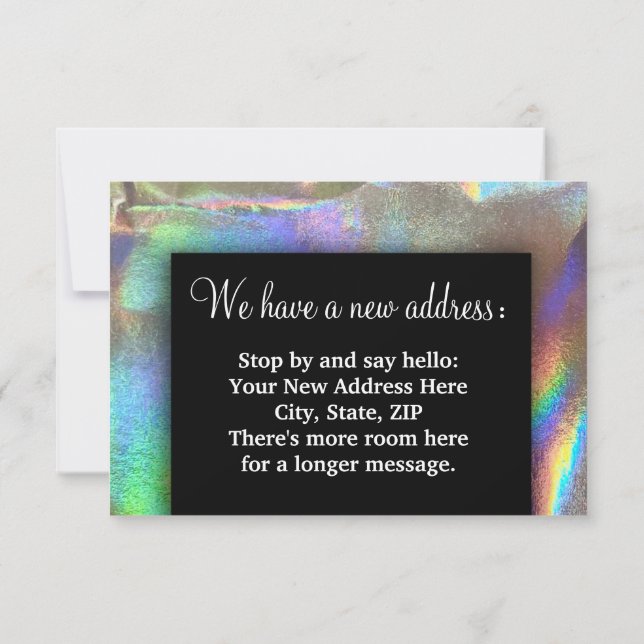 Anúncio Mudança de endereço que mudamos para bênção aqueci (Verso)