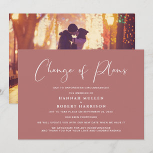 Anúncio Mudança de Planos Adiamento Foto Marsala