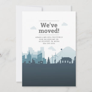 Anúncio Mudança moderna de endereço que movemos