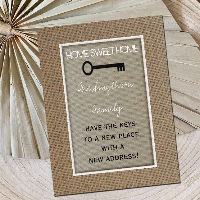 Anúncio Mudar de Endereço Cartão Postal - Chave (Criador carregado)