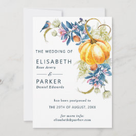 Anúncio Mude a Data Casamento de Outono