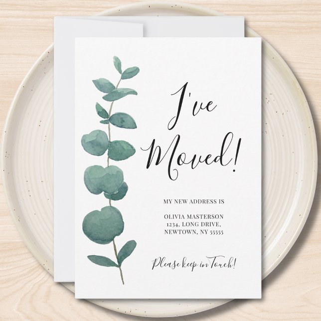 Anúncio Mudei de Endereço Eucalyptus (Criador carregado)