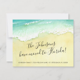 Anúncio Mudou para Florida Sandy Beach Ocean Waves