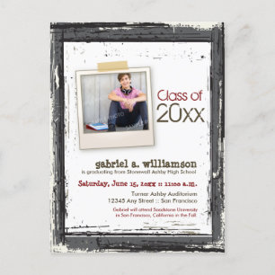 Anúncio na moda da graduação do Grunge (ardósia)