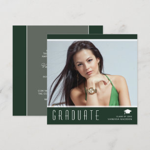 Anúncio Na moda Elegante moderno Branco Verde de Fotografi