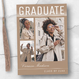 Anúncio Na moda Trendy Chic 3 Photo Taupe Beige Graduação