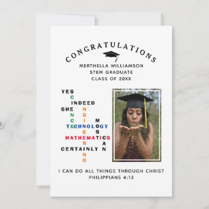 Anúncio Na moda YES ELA PODE PARABÉNS PELO Formando STEM