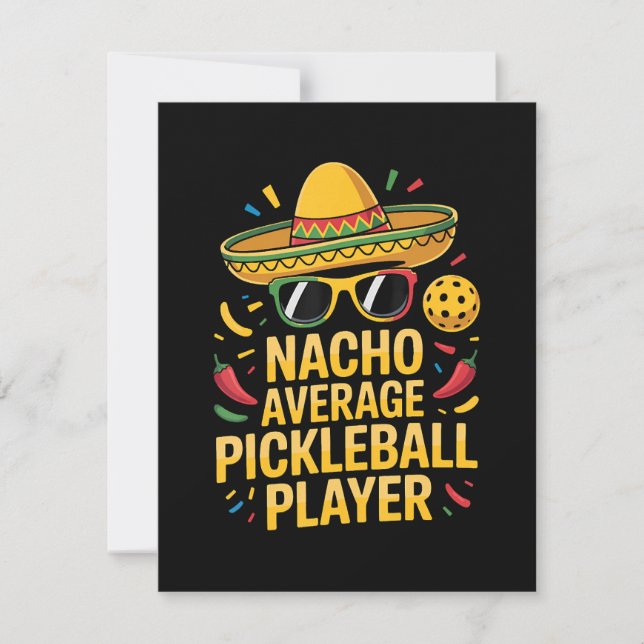 Anúncio Nacho Average Pickleball Player (Frente)