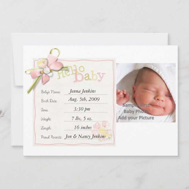 Anúncio Namorada de bebê recém-nascida (Frente)