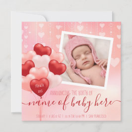 Anúncio Namorados Baby Hearts Balões Fevereiro Notícias de