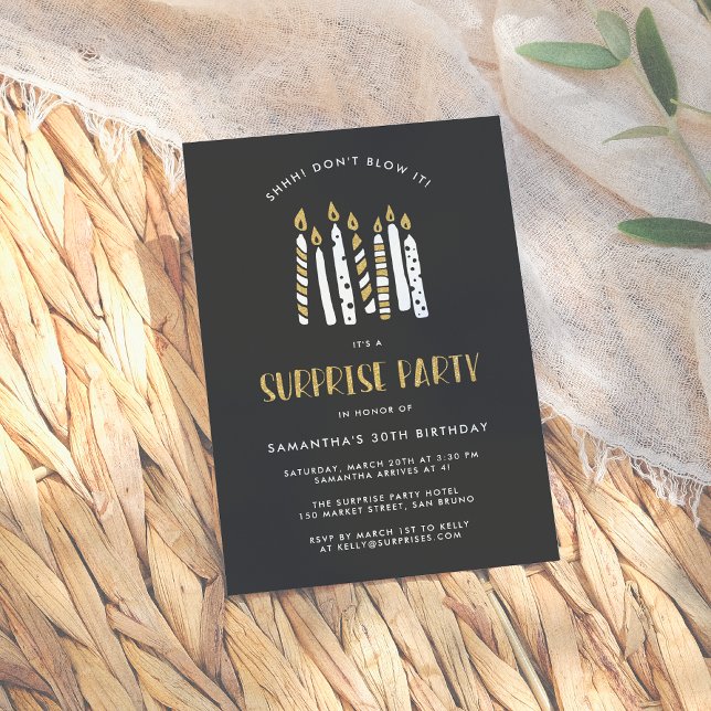 Anúncio Não estrague a Festa de aniversário Dourada da Sur (Criador carregado)