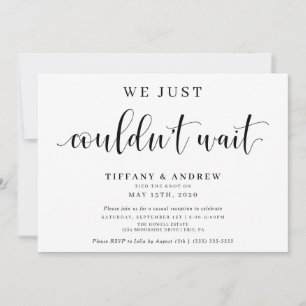 Anúncio Não podíamos esperar pelo casamento