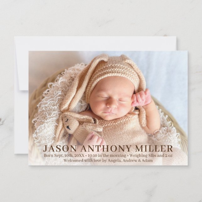 Anúncio Nascentes de recém-nascidos modernos | FOTO (Frente)