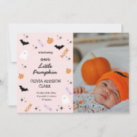 Nascimento de Abóbora Rosa Moderno do Halloween