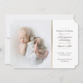 Anúncio Nascimento inicial da foto da família clássica