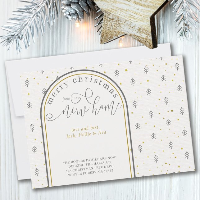 Anúncio Natal da New House Nordic Pine Trees Movendo-se (Criador carregado)