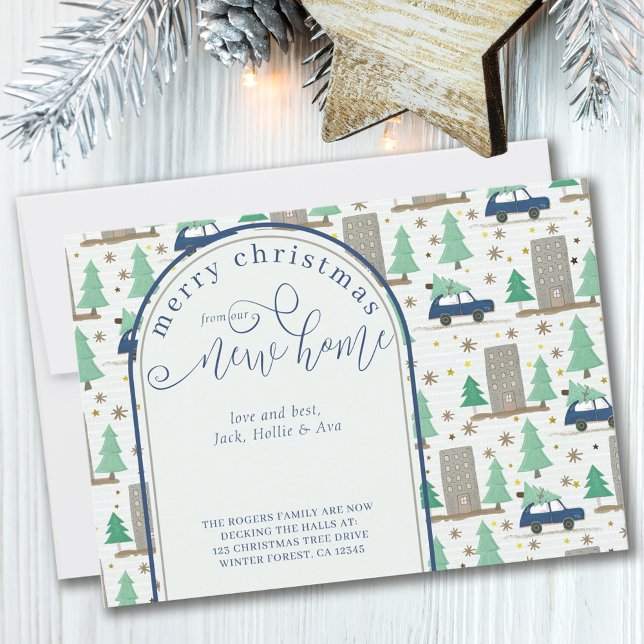 Anúncio Natal do New House Car e Apartamento Movendo (Criador carregado)