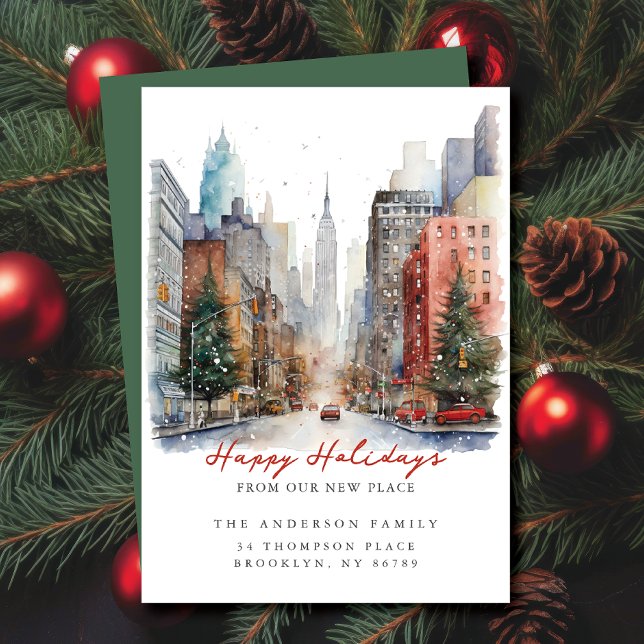 Anúncio Natal em Nova York Endereço Novo (Criador carregado)