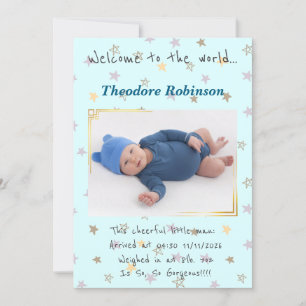 Anúncio New Arrival Baby Boy