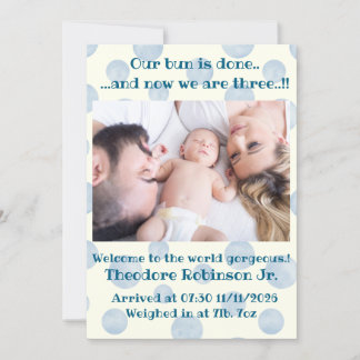 Anúncio New Arrival Baby Boy