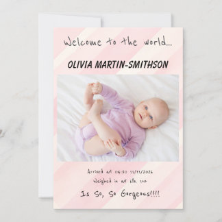 Anúncio New Arrival Baby Girl