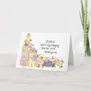 Anúncio New baby card