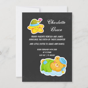 Anúncio New Baby Star E Sledy Bear