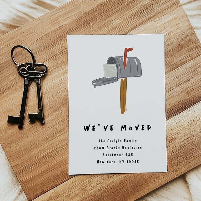 Anúncio New Mailbox Illustrated Moving Announcements (New Mailbox Illustrated Moving Announcements)